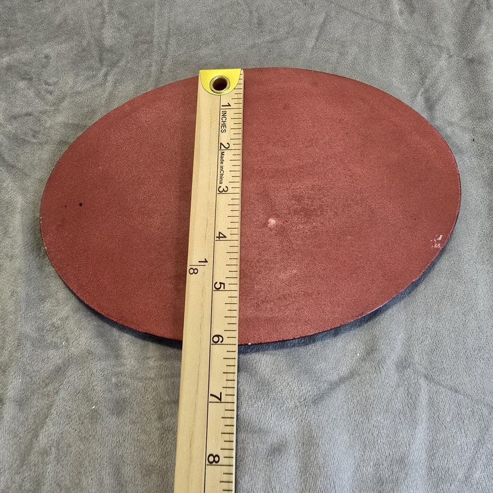 Nativity Set Wood Display Platform Oval 9" X‎ 6" Christmas Vintage Brown - Picture 7 of 7